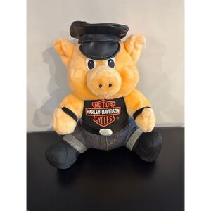 Vintage Harley Davidson plush pig Harley hog 1993
